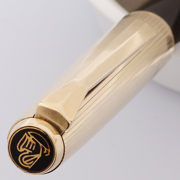 Pelikan 30 Fountain Pen (1960s) - Black, Rolled Gold Cap, Piston